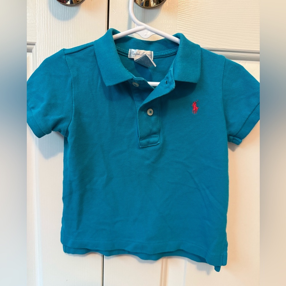 Ralph Lauren Kids Blue Polo Shirt
